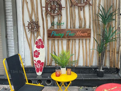 Bánh lái tàu trang trí Welcome Full Nâu đường kính 32 - 62cm [Gỗ dày - 3 Size] BANHLAI-05